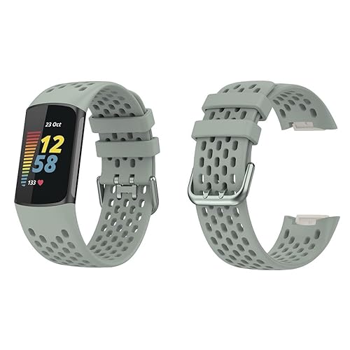 [�P�C����] fitbit charge6 5 �Ή� �o���h �X�|�[�c �V���R�� �����x���g �N���E�h�O���[ y1