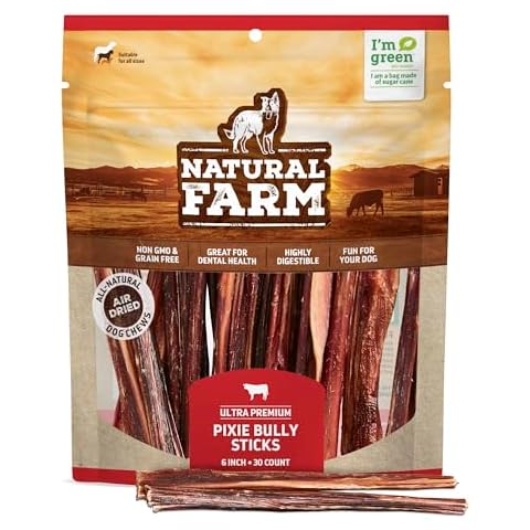 Natural Farm Bully Sticks (6 Inch, 30 Pack) Cover