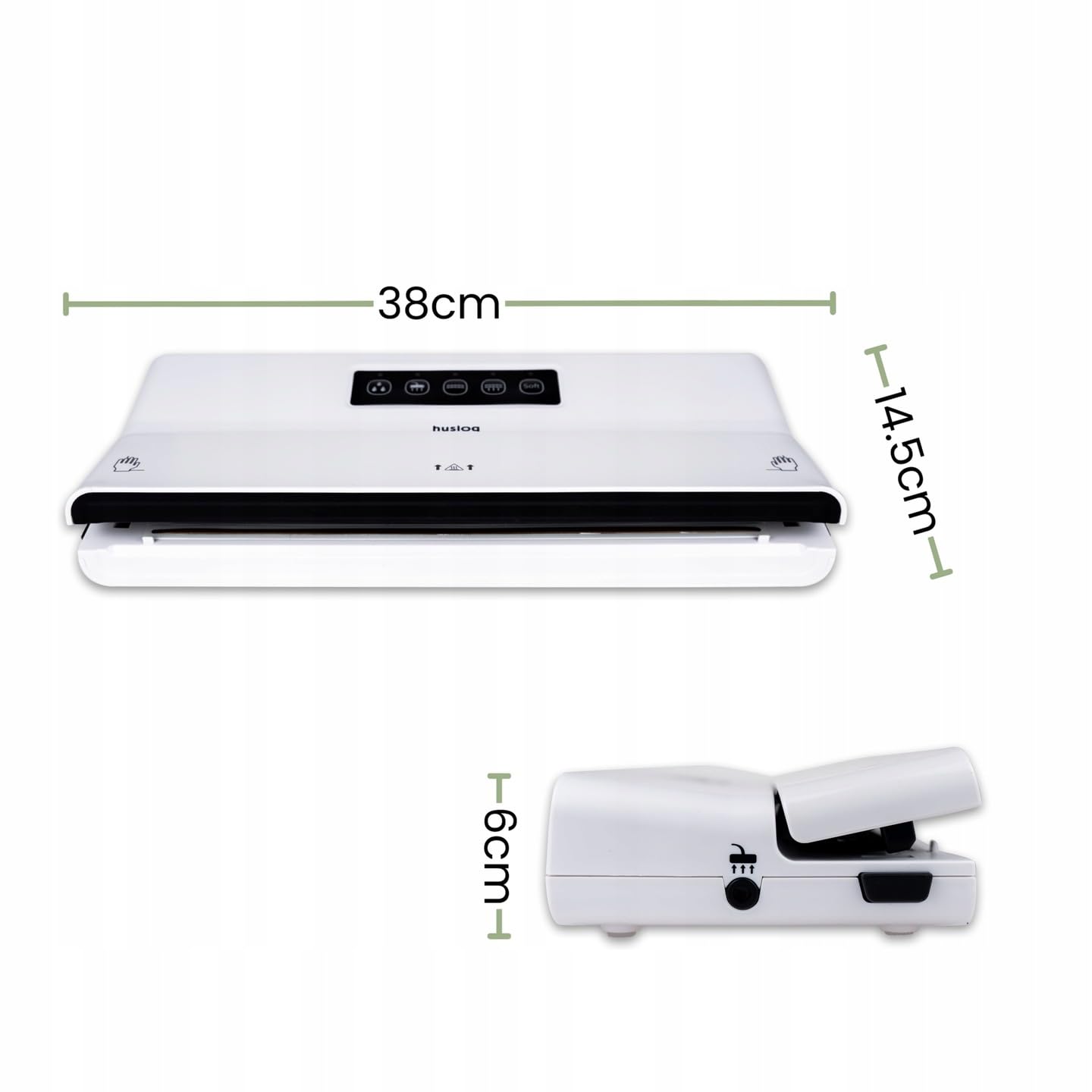 Machine Sous Vide Alimentaire 125W - Aspiration 6,5 L/min - Soudure 30 Cm - Mode Sec/humide - Avec Rouleau 3 M Et Accessoires