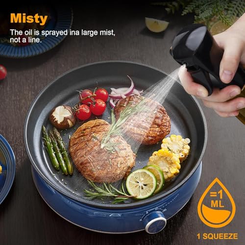 Image of GO STORE Oil Sprayer For Cooking, 200 Ml, Glass Body, Refillable Cooking Oil Spray Bottle Spritzer, Widely Used For Salad Making, Baking, Frying, Bbq