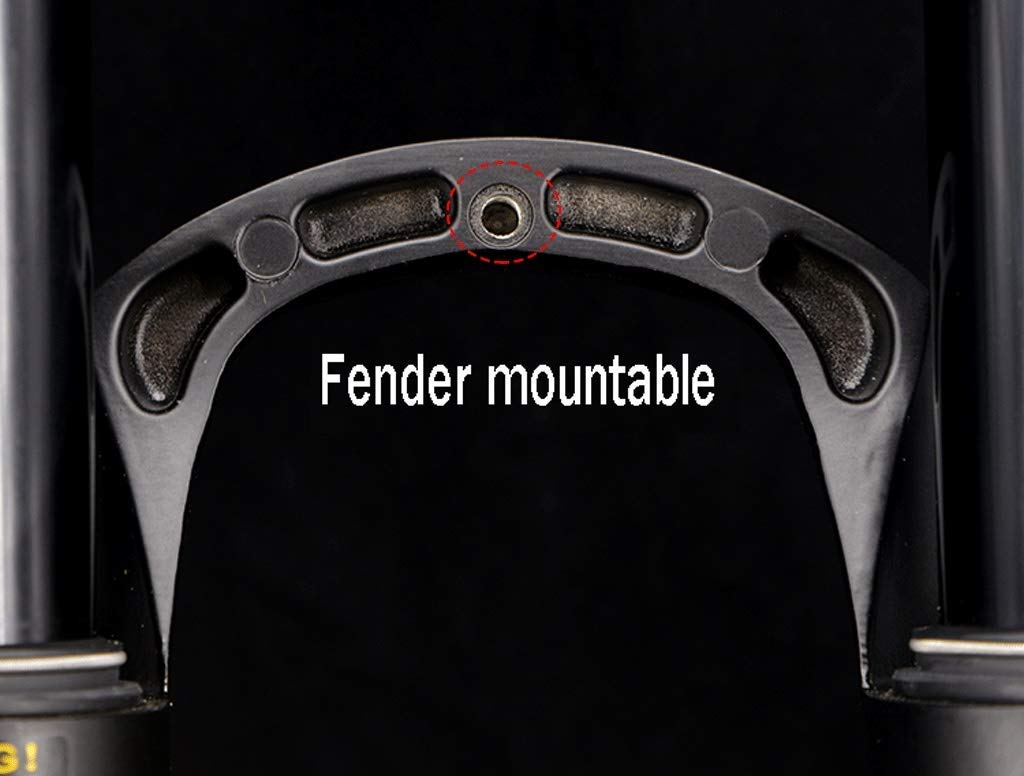 ZTZ Forcella Sospensione Pneumatica MTB 26/27.5/29: Tubo Conico 1-1/8" A 1.5", Corsa 120mm, QR 9x100mm, Regolazione Rimbalzo, Blocco Manuale, Leggera
