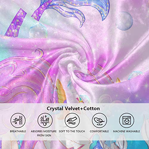 ZOEO-Girls-Mermaid-Twin-Bedding-Set-Pink-Blue-Unicorn-Magic-Cat-Bed-Sheets-Sets-Cartoon-Bedspreads-Cute-Duvet-Cover-Set-3-Pieces-for-Teens 51TQMYV9H3L