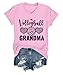 Volleyball Grandma Shirt, Funny Volleyball Grandma T-Shirt for Women Pink