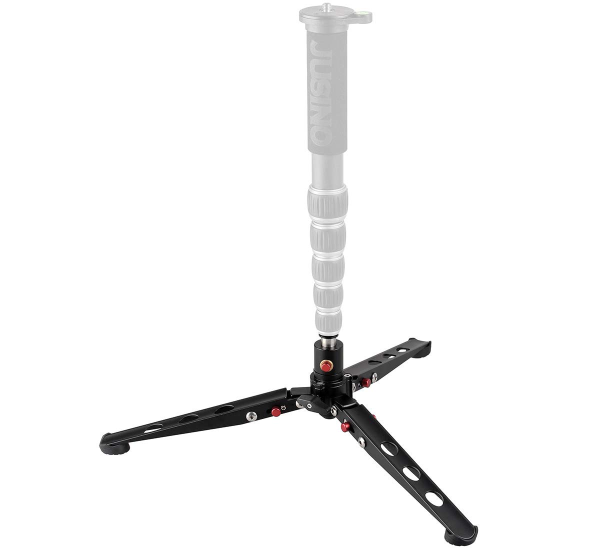 JUSINO Sehr stabile Monopod-Standspinne mit arretierbarem Kugelgelenk Tischstativ-Funktion CNC gefräst eloxiertes Aluminium 18kg Tragfähigkeit