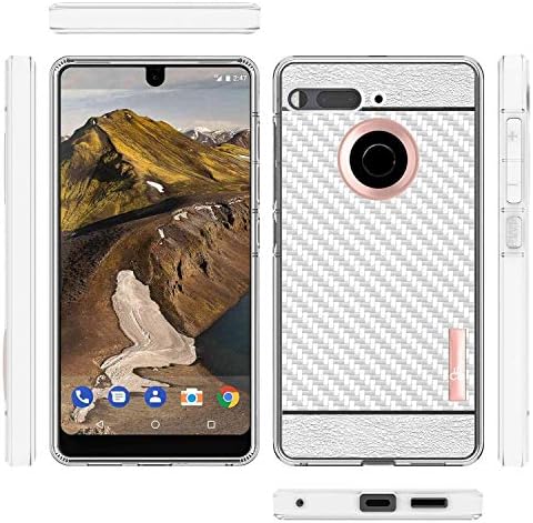 Essential Phone Case Nagebee Carbon Fiber Frost Clear Lightweight Ultra Slim Soft Tpu Protective Cover Case For Essential Phone Ph 1 Clear Rose Gold Amazon Sg Electronics