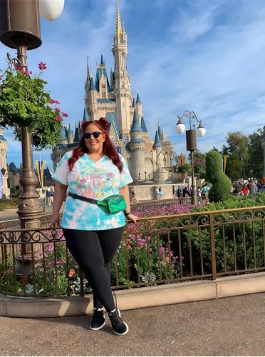 Image of NANYUAYA Plus Size Magic Shirts for Women Castle Kingdom Graphic Magical T Shirt Cute Holiday Princess Tee Vacation Tops