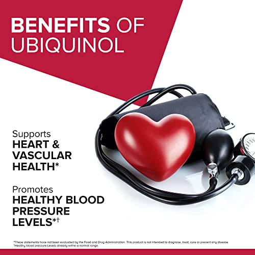 Ubiquinol Coq10 Softgels, Qunol Mega Ubiquinol 100Mg - Superior Absorption - Active Form Of Coenzyme Q10 For Heart Health & Healthy Blood Pressure Levels - 2 Month Supply - 60 Count #TOP2