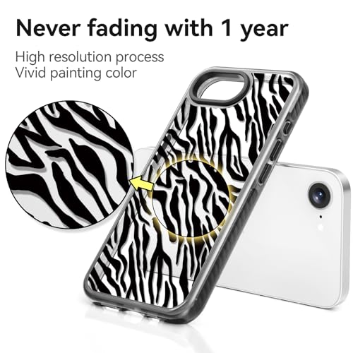 Coque compatible iPhone 16E résistante aux chocs de 2m protection robuste zèbre - 4