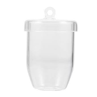 High Temperature Crucible Quartz Lid Dish with Lid for Melting Jewelry Brass Aluminum 50ml