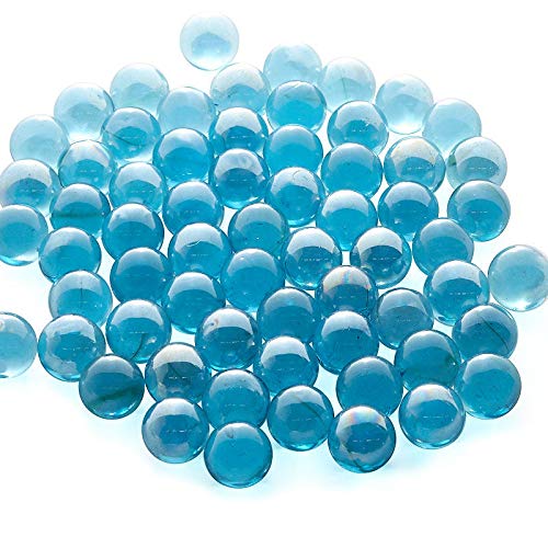 ScentRose 90pcs Glass Marble Kanche Pebbles for Decoration & Kids Playing Kanche/goli Glass Marbles (Ice Blue) (B091F5KRMZ) Amazon Price History, Amazon Price Tracker