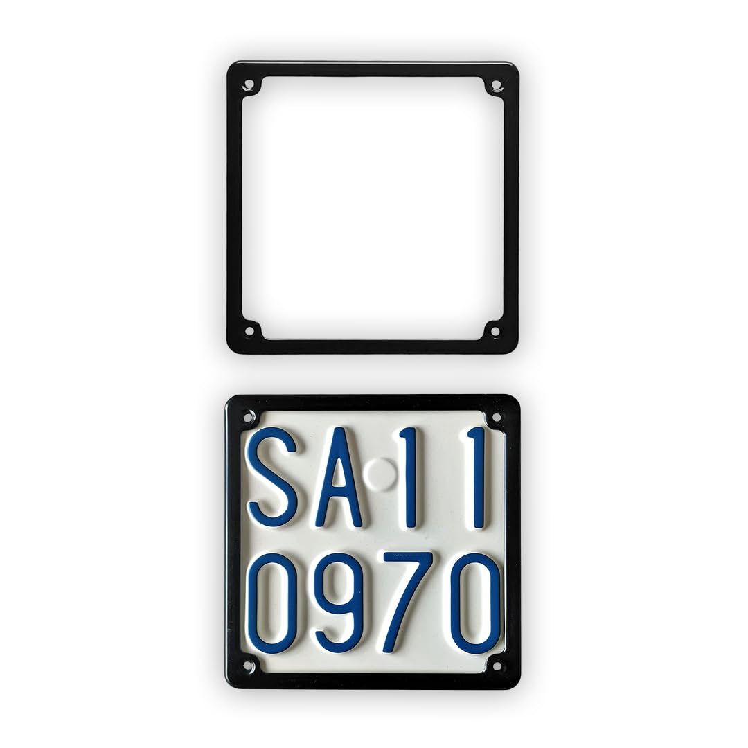 Porta Targa Scooter Porta Targa Moto Universale In Plastica Nera - Per Targhe Europee, Resistente, Made In Italy Portatarga Universale - Foto 9