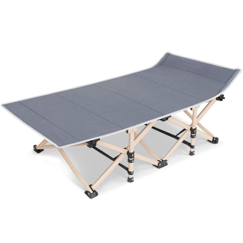 Chaise pliante lit de nuit 190x71x36 cm lit de camp bleu gris rouge