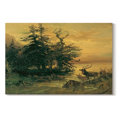Friedrich Gauermann | The Forest At Dusk | Wall Art | GAL088