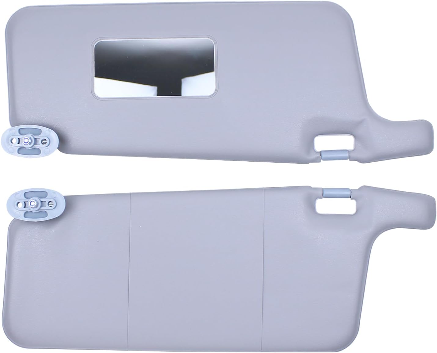 2Pcs Gray Driver and Passenger Side Interior Sun Visor for Honda Civic 1996-2000