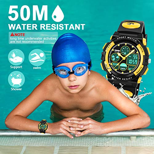 Montre étanche pour enfants ATIMO avec affichage LED multifonction