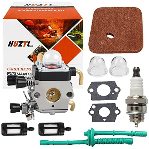 HUZTL FS45 FS55 FS55R Carburetor for STHIL FS38 FS46 HL45 FS45C FS46C FS55C FS55RC KM55 String Trimmer Weed Eater C1Q-S97 Cover