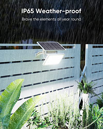 Jackyled Solar Dusk To Dawn Light Outdoor 1000 Lumens 48 Led Solar Security Lights With Extension Cord, Ip65 Waterproof Solar Powered Wall Spotlight Bright For Garden Patio Shed Carport Flag, White #TOP5