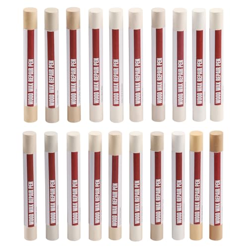 Uxney Wood Filler Sticks，20 Colors Wood Repair Wax Crayons Furniture