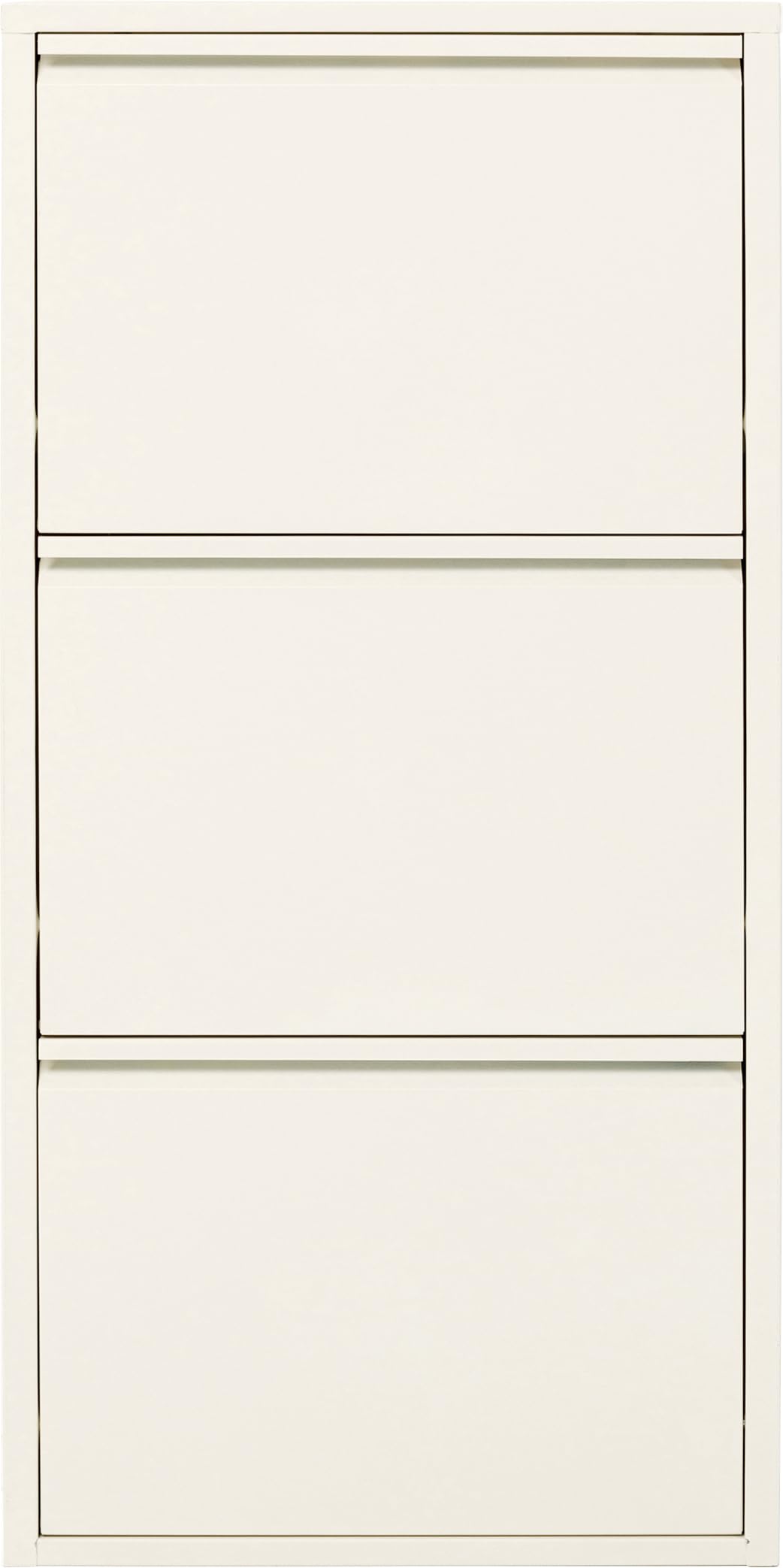 Kare Schuhschrank 2er Set mit Kippfächern, platzsparendere Schuhkipper für Flur, schmaler Schuhschrank zur Wandmontage