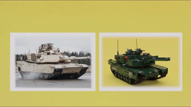 Amazon.co.jp: CaDA 動くブロックキット 2way ラジコン 戦車 M1A2 SEP