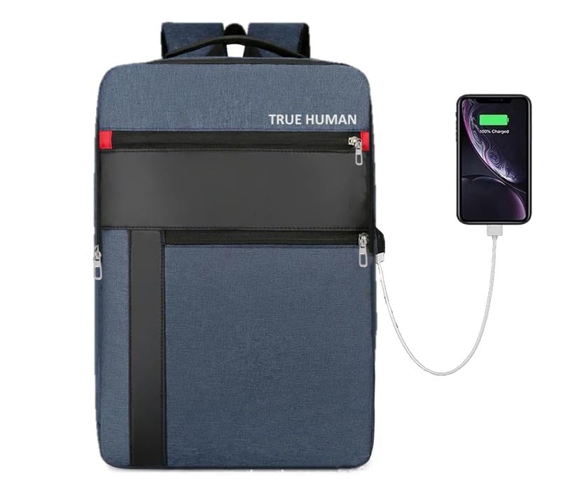 TRUE HUMAN EMPEROR®Multi-purpose backpack With USB charging Port Laptop,office,college,travel bag for men and women (TEAM) (B0CRYY4RP7) Amazon Price History, Amazon Price Tracker