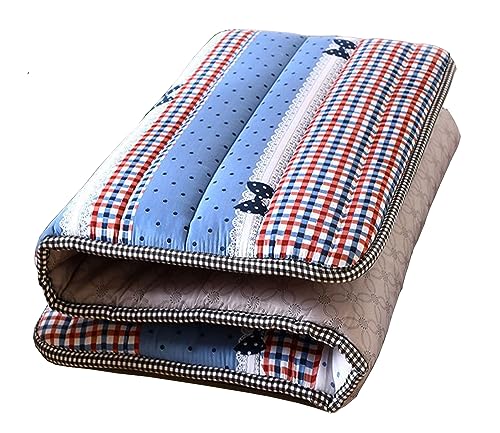 Colchón de futón doble de estilo japonés, plegable y portátil, tapete de tatami para dormir en el suelo, grosor 90 x 200 E90 x 190 cm