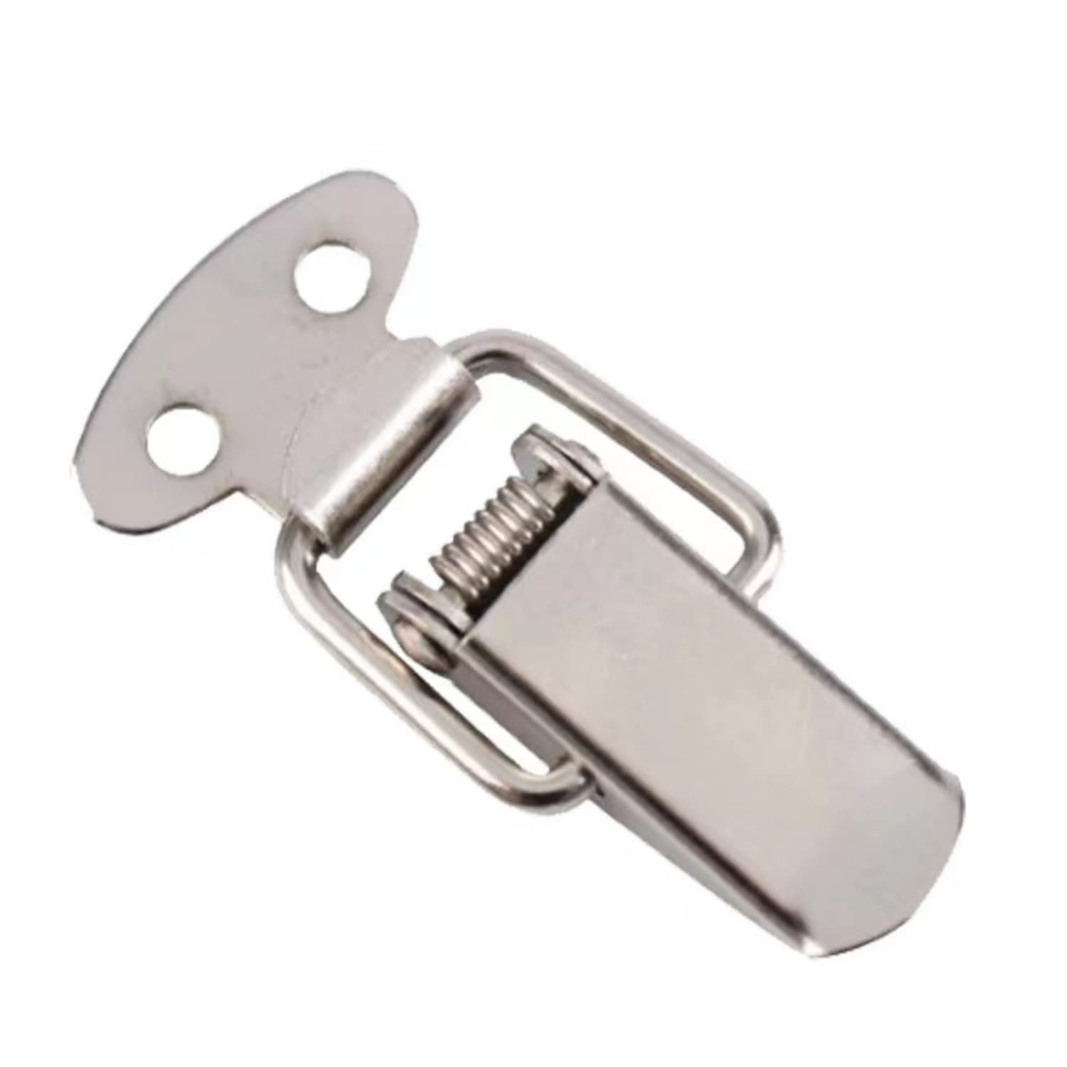 Photo 1 of Tang 4Pcs Iron Spring Loaded Toggle Latch Hasp Length Spring Loaded Locks Hasps for Trunk, Toolbox, Drawer, Case, Box, and Chest Without Lock Hole (39mm/1.54'')