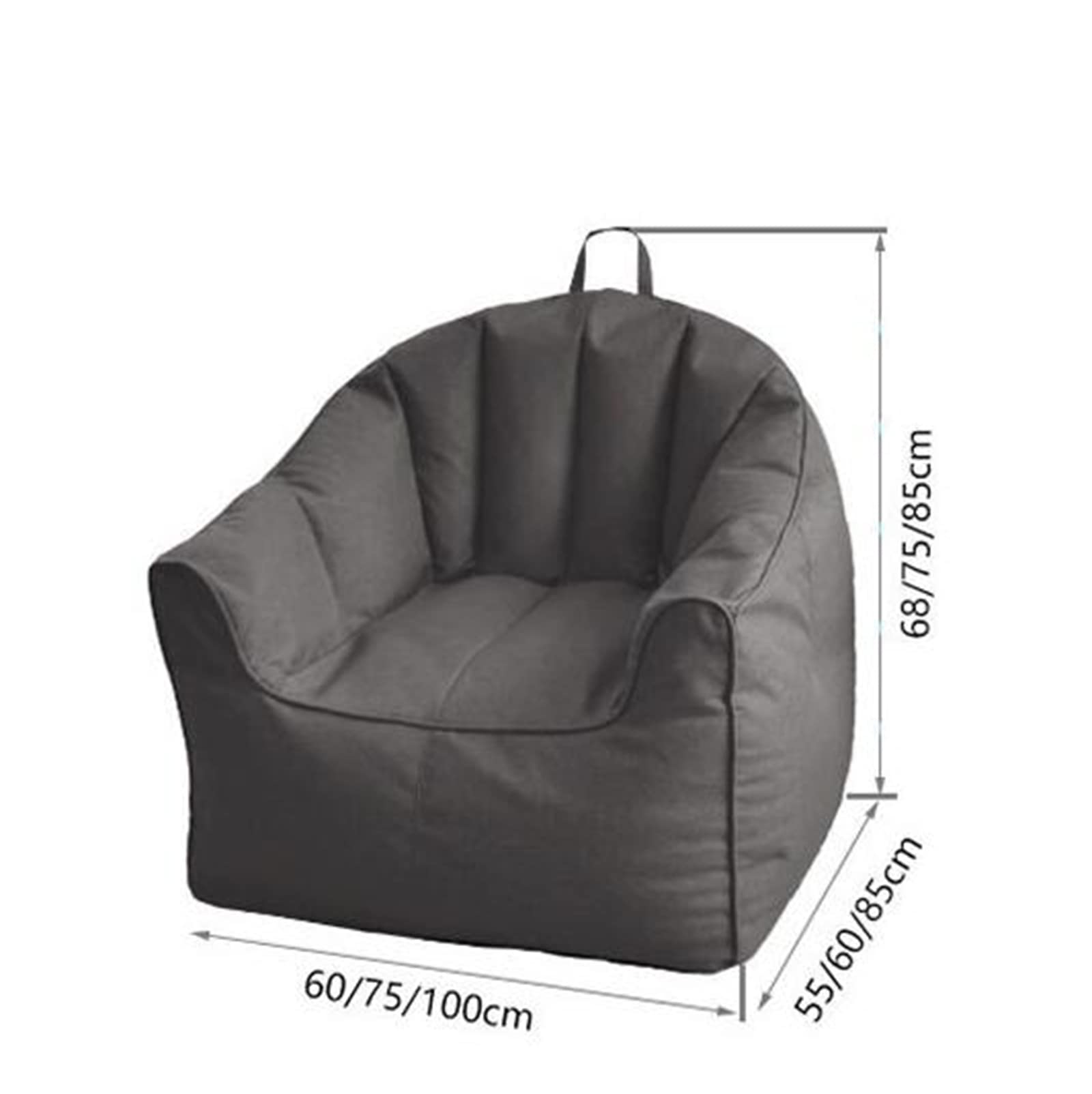 Housse De Pouf Poire Yiiannda - Sans Rembourrage - Tissu Lin Doux Et Lavable - Enfants/Adultes - 3 Tailles