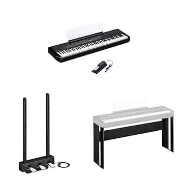 鍵盤楽器 YAMAHA P-525B YAMAHA P-525B ブラック 電子ピアノ 88鍵盤 専用スタンド・高低