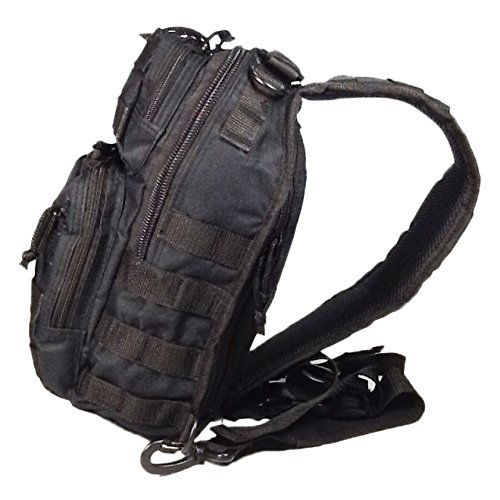12" 800Cu. In. Tactical Sling Shoulder Hiking Backpack Tl312 Black #TOP5