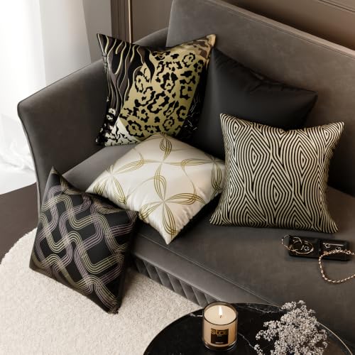 Image of Stoa Paris Cushion Cover Set of 5, Home Decor for Sofa, Bed & Living Room, Digital Printed Cushion Cover 16 Inch x 16 Inch, Soft Touch Finish, Hidden Zip Closure, Anastasia's Sovereign - Anastasia