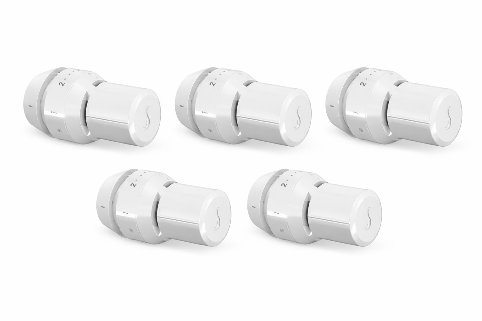 5X Cosmo Thermostatkopf weiß M30 x 1,5 ohne Nullstellung | COTK
