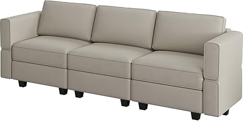 Miniatura 109 de Belffin Sofá modular Módulo medio con almacenamiento Accent Silla sin brazos para sofá modular seccional terciopelo gris Gris,Negro -,Azul,Verde