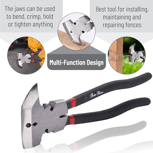 Image of Bates- Fencing Pliers, 10.8 Inch, 2 Pack, Multi Tool Fence Pliers, Barbed Wire Fence Tools, Staple Puller