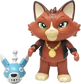 Smoby 7600180115 180115 - Statuina Boss con trappola, personaggio della serie 44 Cats, per bambini dai 3 anni, multicolore