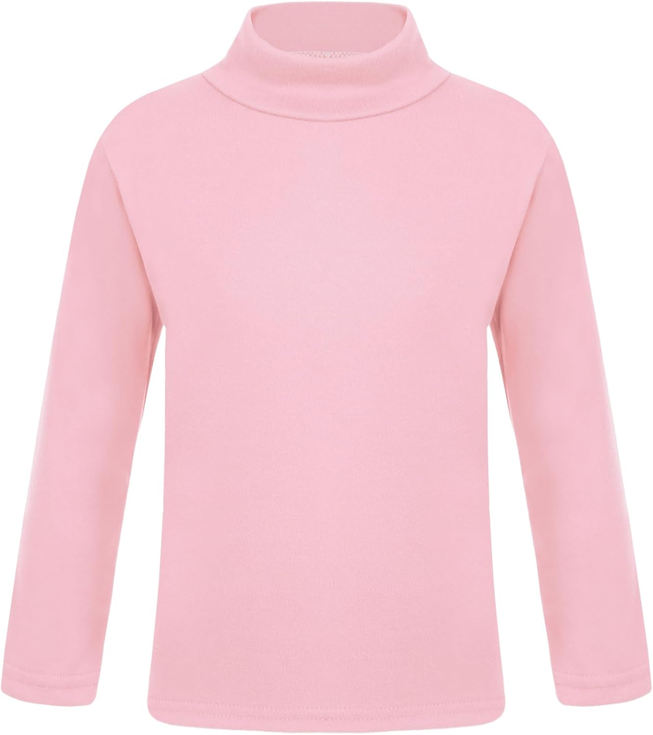 TTAO Kids Boys Girls Thermal Tops Underwear Turtleneck Solid Long Sleeve Basic Pullover Undershirts
