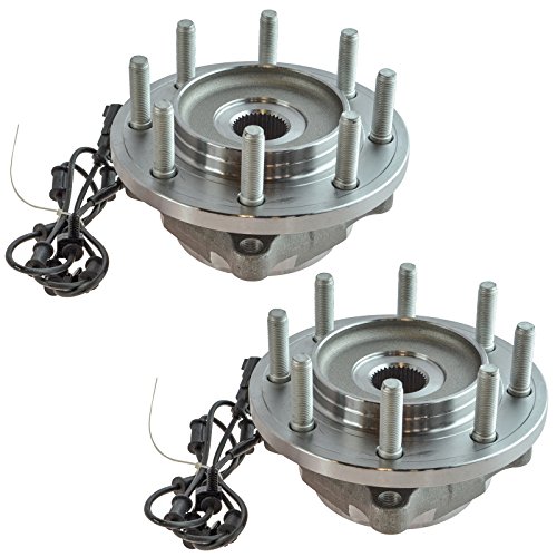 Image of TRQ 2 Piece Front Wheel Bearing & Hub Assembly Set Compatible with 2012-2013 Ram 2500 2012-2014 3500