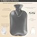 Fashy 2.0 Litre Cranberry Plain Hot Water Bottle