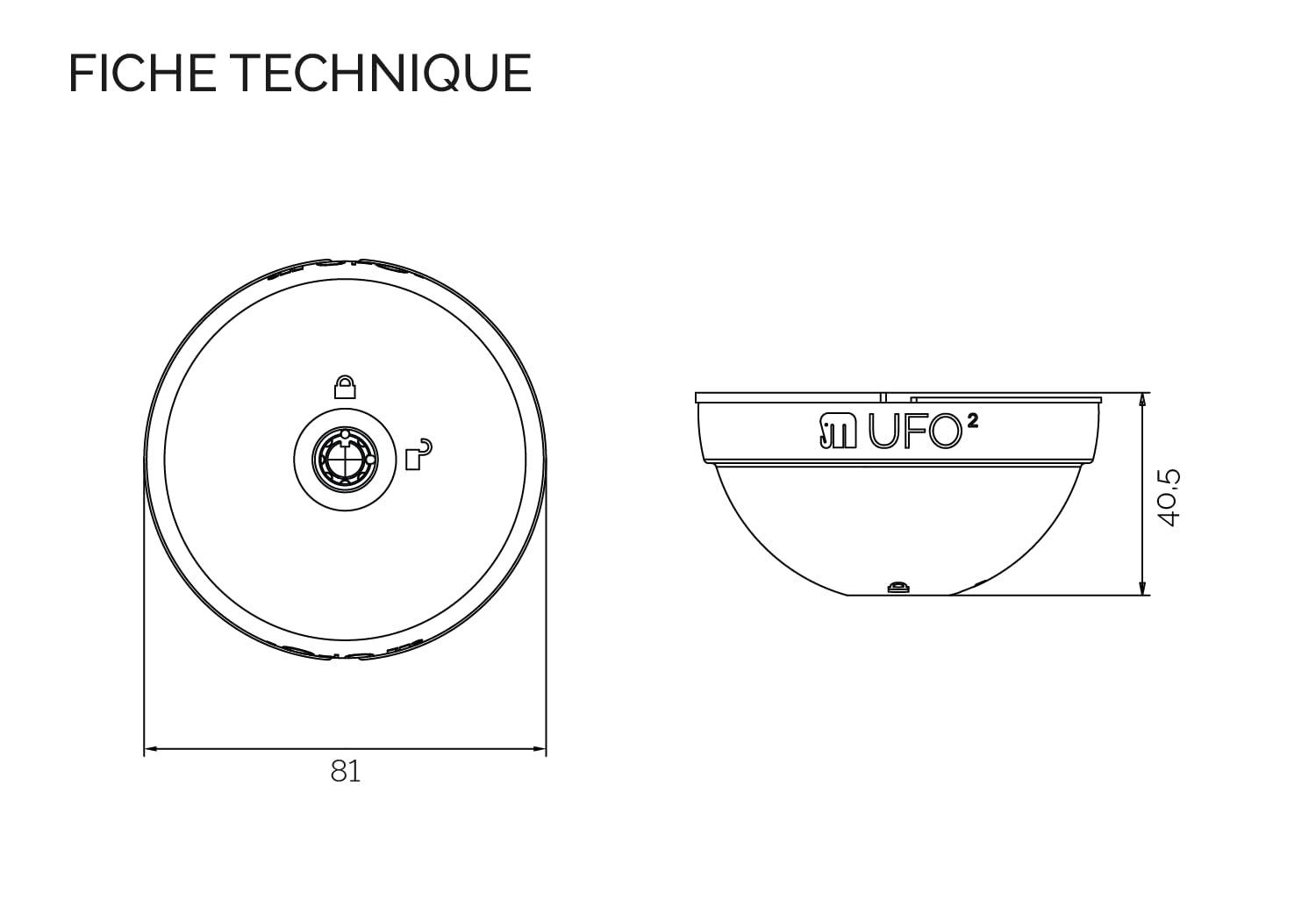 MERONI SERRATURE UFO Ufo2 Serrure Antivol Utilitaire - Serrure Antieffraction à Haute Sécurité pour Fourgons et Véhicules Utilitaires Légers - Fermeture Manuelle de Fourgon - Made in Italy