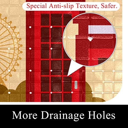 Tapis de baignoire bébé à ventouses et drainage efficace