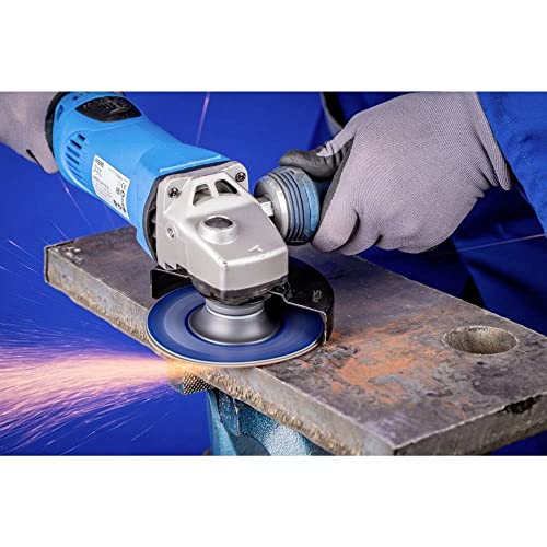 PFERD TOOLS Fiberscheiben-Set, 10-tlg. | Keramikkorn Ø125mm CO-COOL 36, 60, 80 mit Hochleistungs-Stützteller | 64198002 – für kühlen Schliff auf Edelstahl