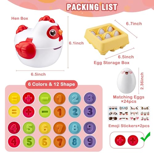Easter Egg Matching Game - 24 Piezas, Descuento con CUPON
