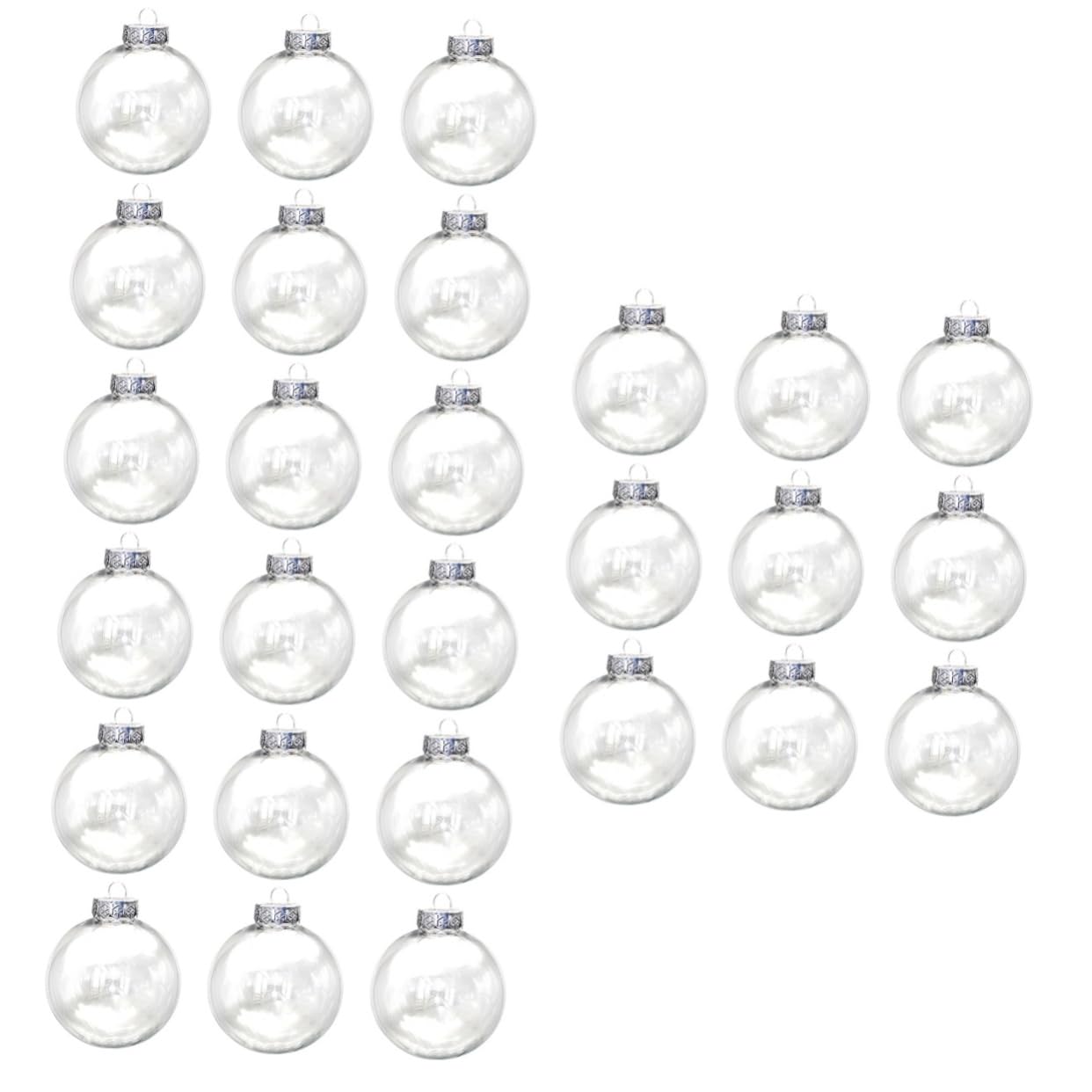 Boules d'arbre de Xams transparentes pour une décoration de table de mariage féerique
