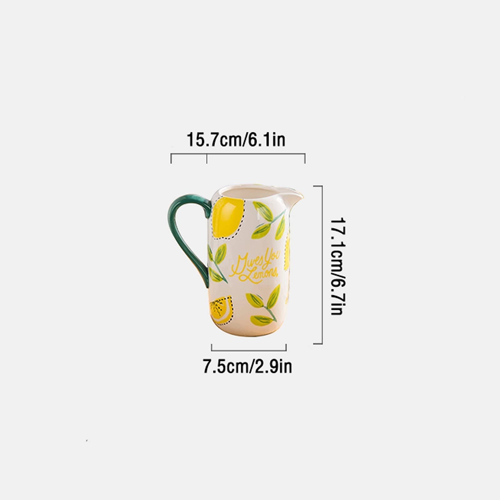 Krüge 95 0ml Keramikkrug kreativer Hochtemperaturwasserflasche mit Anti-Scenen-Griff for Home Restaurant Café Shop Wasserkrug (Color : A)