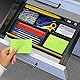Acrimet Schubladen-Organizer mit 8 Fächern – Vielzweckbox für Bürobedarf, Make-up und Zubehör – Passend für Schubladen oder Tischoberflächen, 32,4 x 20,3 x 2,7 cm (Kunststoff) (Schwarz)