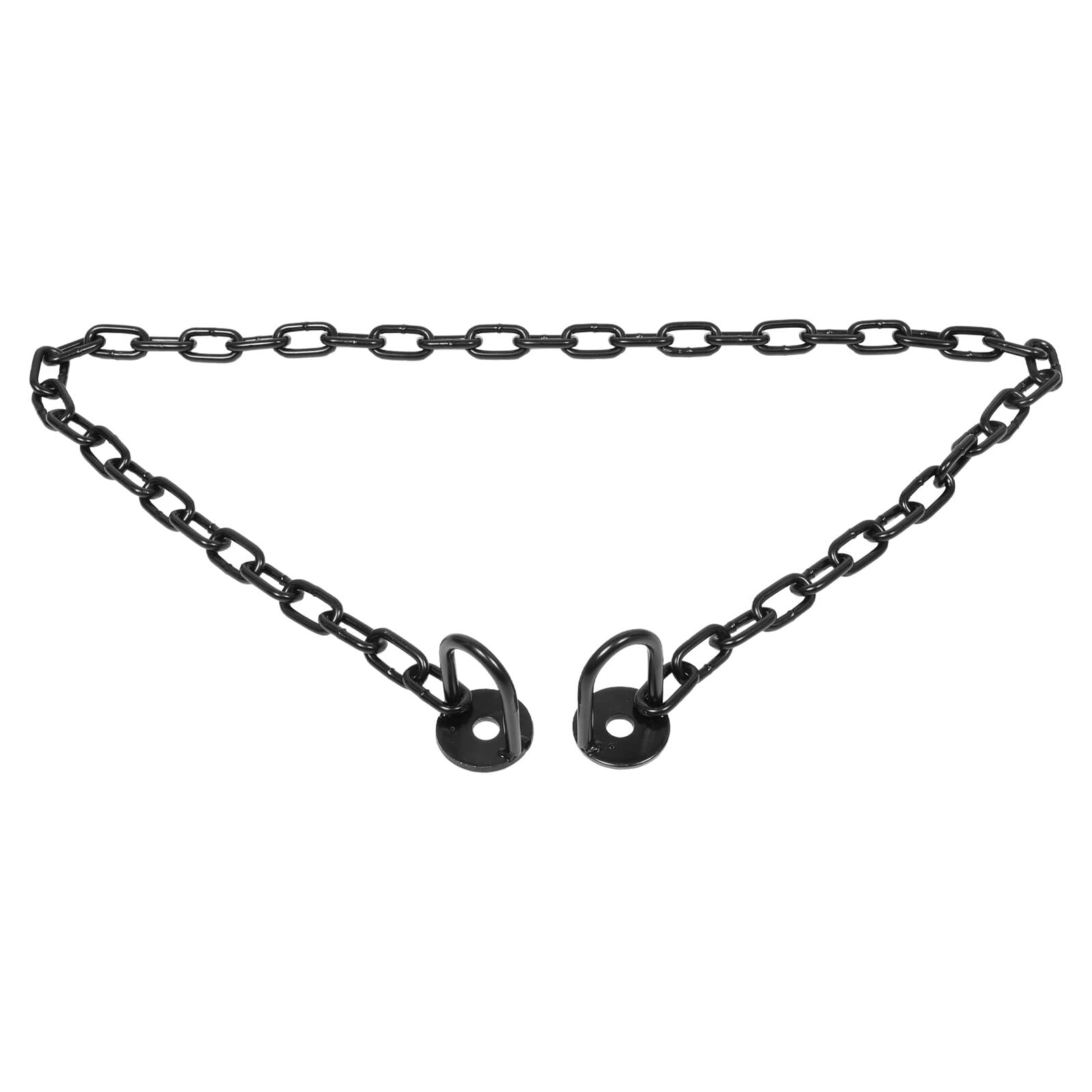 Sicherheitskettenbarriere 6mm Stahl Schwarz für Außenzäune | 1, 5 M Ausführung, End To End Verbindung, Parkschranke und Hängende Körbe