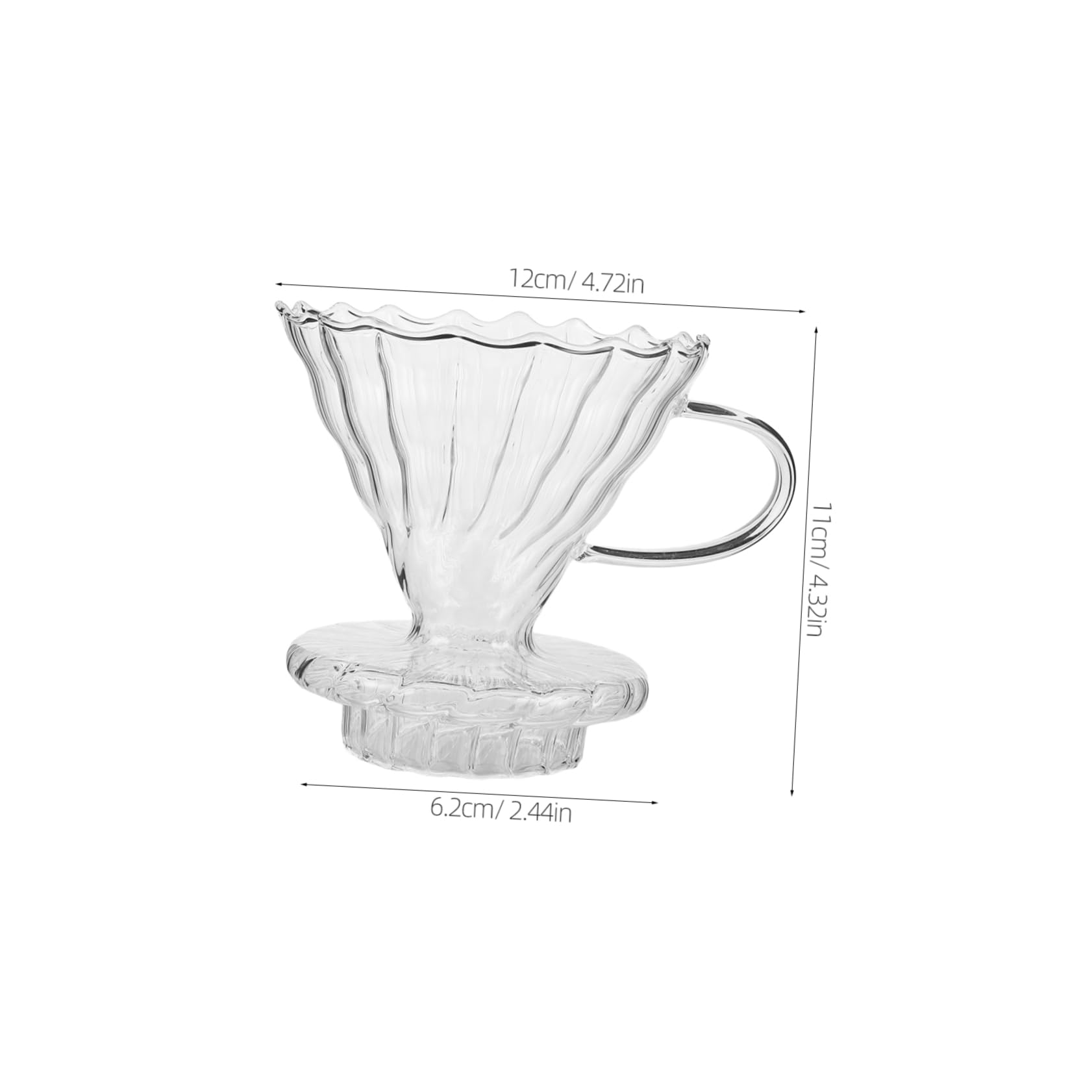 Cabilock Espresso Machine Funnel Handle Coffee Filter Funnel Reusable Filter Cup Machine Accessories Cone and Easy to Clean