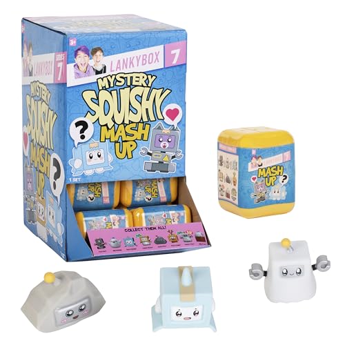 LankyBox Mini Mystery Figures – Series 7, Collectible Mini Squishy Figures, Officially Licensed LankyBox Merch - 24pk Party Pack