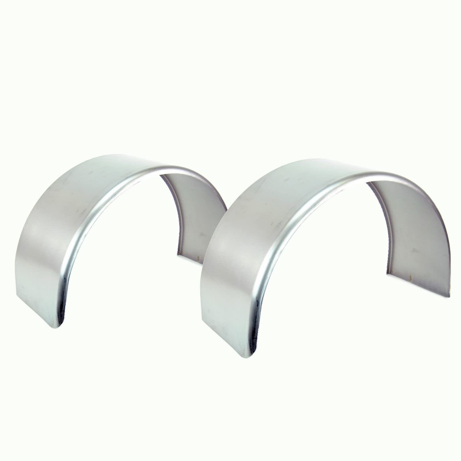 (2) Cold Rolled Steel Round Single Axle Trailer Fenders 13