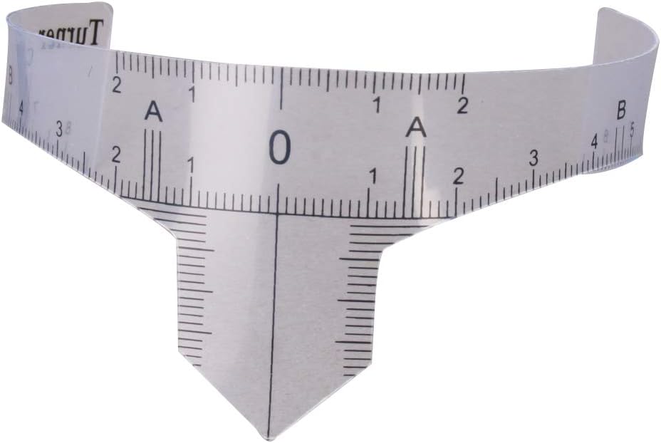 Utoolmart Disposable Eyebrow Ruler Stencils, Nose Positioning Eyebrow Grooming Stencil Shaper Ruler, Makeup Tools For Eyebrow, A-Type Tattoo Ruler Stencil Shaper Ruler, 1 Pcs